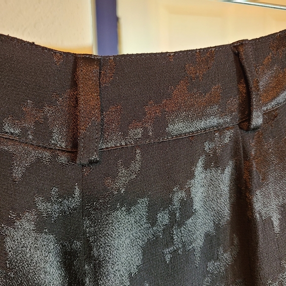 ba&sh🖤 high-waisted houndstooth Black shiny pleated sexy shorts with belt loops - Picture 11 of 11